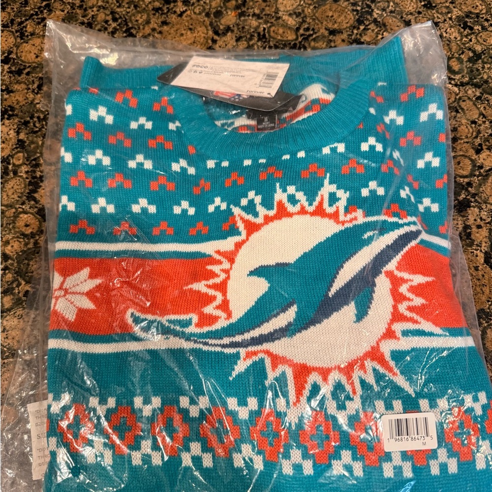 NWT Miami Dolphins Sweater
